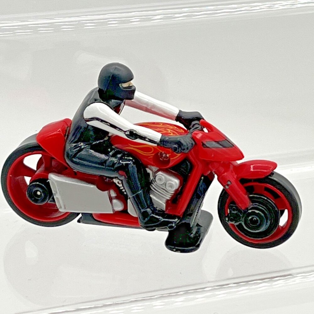 Hot‎ Wheels Speed Cycles Mad Maniax Red Black Motorcycle Y4124 2008